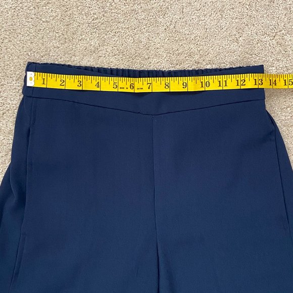 NWT Madewell Huston pull on crop pants navy blue size XS - Picture 4 of 9